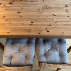 IKEA/ヨックモック/廃盤品】ダイニングテーブルセット　机　テーブル　椅子　イス　チェア　木製　家具 JOKKMOKK
の画像