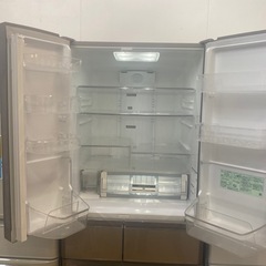 ⭐️大容量⭐️2016年製 HITACHI 475L冷蔵庫 R-G4800F 真空チルド 新鮮スリープ野菜室 フレンチドア No.6917 KE の画像