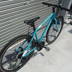 E432★　24800円★整備済み スポーツ中古自転車 OSSO　ライトブルー　400ｍｍ【クロスバイク】の画像