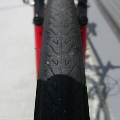 E435　★　11800円★整備済み スポーツ中古自転車　レッド　サイズ44ｃｍ 【クロスバイク】の画像