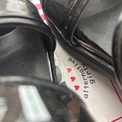 ALGY ロゴ入り　ダブルベルト　ヒールサンダル22センチの画像