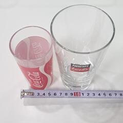 【ネスカフェ☕&コカコーラ🥤】【】ガラスコップの画像