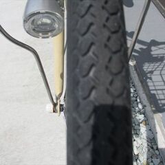 E438　★　13800円★整備済み 中古子供自転車 BS　リコリーナ　ベージュ【24インチ 】の画像