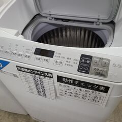 J1318　【リユースのサカイ柏店】　SHARP　シャープ　5.5kg洗濯乾燥機　ES-TX5D-S　2020年製 動作確認　クリーニング済み　参考価格64,680円の画像
