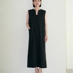 LARUTA 麻調キーネックジャンスカの画像