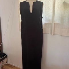 LARUTA 麻調キーネックジャンスカの画像