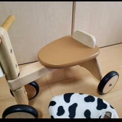 I'm TOY アイムトイ 木製　乗り物　玩具　 うし 木製 三輪車　ベビー　子ども　おもちゃの画像