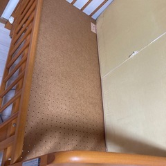 ミキハウス　マットレス付き　木製ベビーベッドの画像
