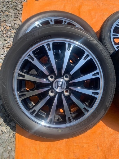 【美品最終値引】ホンダNBOXJF1ターボ165/55R15BS製2018年純正ホイール