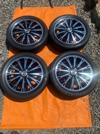 【美品最終値引】ホンダNBOXJF1ターボ165/55R15BS製2018年純正ホイール