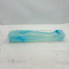 【❗️✨沖縄伝統工芸✨❗️】琉球ガラス✨ オブジェ ブルーマーブル✨美品❗️の画像