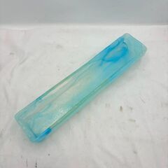 【❗️✨沖縄伝統工芸✨❗️】琉球ガラス✨ オブジェ ブルーマーブル✨美品❗️の画像