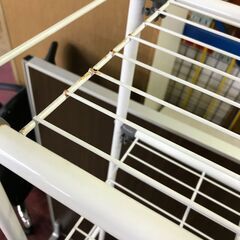 【ジャングルジャングル深井店】洗濯ラック　ホワイト　収納　便利　家具　洗濯機　堺市　中区　深井　【FU2614】の画像
