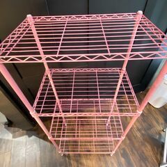 美品 アイリスオーヤマ カラーラック メタルラックの画像