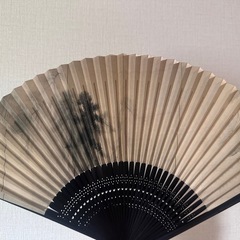 定価3850円　国宝　松林図屏風　扇子の画像