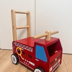 木製
手押し車　消防車の画像