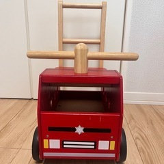 木製
手押し車　消防車の画像