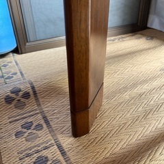 長方形 家具調 コタツ こたつ布団 マット付きの画像