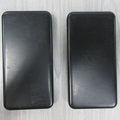 ( M-767 )モバイルバッテリー HIDISC HDDA-MB10TABK ２個セット USB Type-C ブラック 黒 PSEマーク認証 中古 動作確認済みの画像
