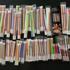 バースデー・記念日　ケーキのキャンドル　お菓子作りの画像