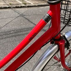 PRO TECK 自転車 ギア付き ママチャリ 26インチ レッドの画像