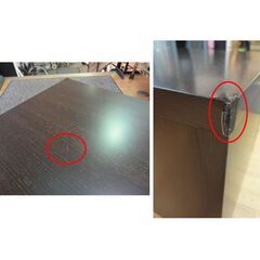 ドリームベッド ナイトテーブル NT-016 幅35㎝ サイドテーブル ダークブラウン ベッドテーブル ベッドサイド机 西岡店の画像