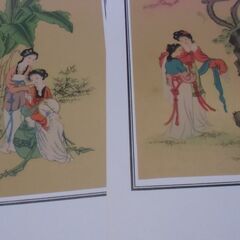 中国画 4枚セット お譲りします。＊石川県＊美川より＊期間限定の画像