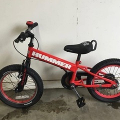 A-50 △ v 岐阜発/ HUMMER/ハマー/ 子供用自転車/ 16インチ/ 変速なし/ タイヤひび割れあり/ 現状品/ R7.5/21 △の画像