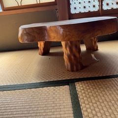 ローテーブル　座卓　1枚板　天然木の画像