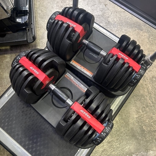 6385 Creerダイヤル調整式可変式ダンベル24Kg 2.5Kg〜24Kg 2個セット
