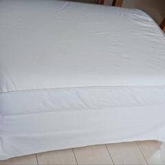 IKEA　オットマン  収納付き　エークトルプ EKTORP　の画像