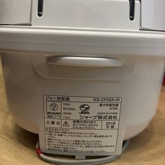 SHARP 炊飯器の画像
