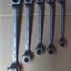 TOP メガネラチェットレンチ　五本セット　の画像