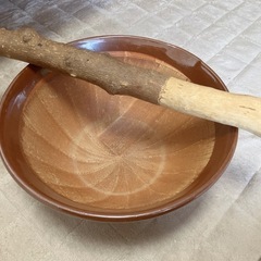 すり鉢とすりこぎ棒の画像