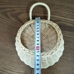 壁掛けバスケット　大小セットの画像