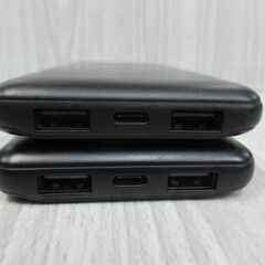 ( M-768 )モバイルバッテリー belkin BPBO11 10000mAh ２個セットUSB Type-C ブラック 黒 PSEマーク認証 中古 動作確認済みの画像