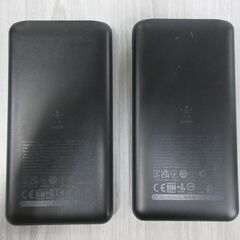 ( M-768 )モバイルバッテリー belkin BPBO11 10000mAh ２個セットUSB Type-C ブラック 黒 PSEマーク認証 中古 動作確認済みの画像