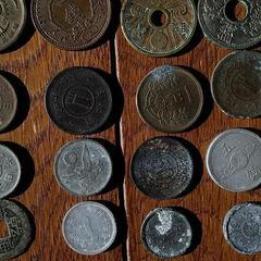 100円札　乾隆通寳　大正10年　昭和11年～昭和25年　硬貨　古銭　27枚セット　の画像