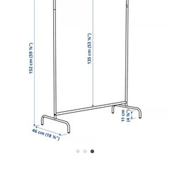 IKEA ハンガーラック 4つ の画像