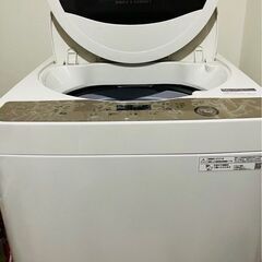 美品お安く⭐︎22年購入　お引き取り限定でお願い致します。省エネ・節水モデル6.0kg SHARP/シャープ 2021年製の画像