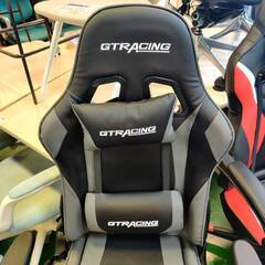 【愛品倶楽部柏店】GTRacing ゲーミングチェア グレーの画像