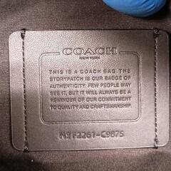 0818-145 COACH　コーチ　ビジネスバッグ 黒 レザーの画像