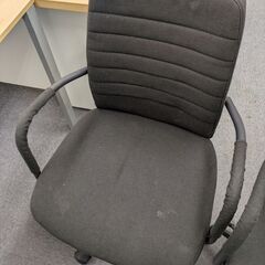 オフィスチェア　4脚セット　黒の画像