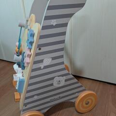 木製手押し車　ベビーウォーカーの画像