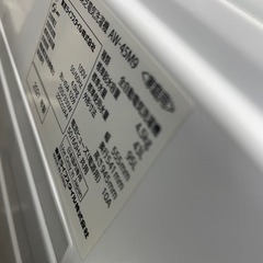 ★リユースのサカイ幸手店★SJ10159★TOSHIBA 洗濯機　21年製　4.5kg　クリーニング済み の画像