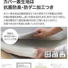 低反発マットレス　トッパー　ダブル　敷布団の画像