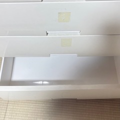 【直接取り引き限定】Fits フィッツ 5段 プラスチックチェスト ホワイト 衣装ケース 収納ケースの画像