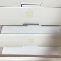 【直接取り引き限定】Fits フィッツ 5段 プラスチックチェスト ホワイト 衣装ケース 収納ケースの画像