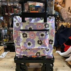 side FIT サイドフィット 花柄ショッピングカート PVC 介護用品の画像