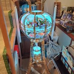 高級2段盆灯篭１対　中古品の画像